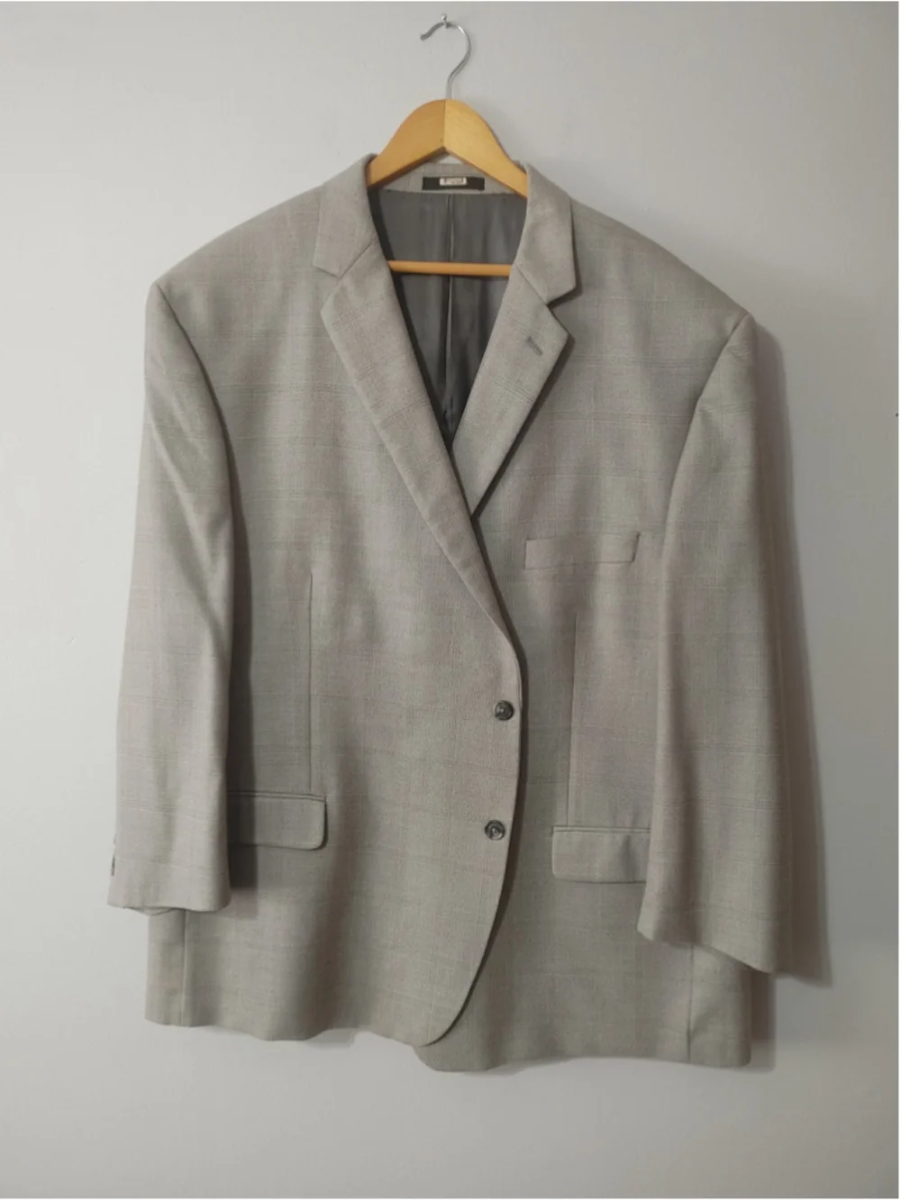 Men's Calvin Klein Sport Coat Blazer Silk/Wool Blend Grey Size 56R